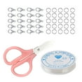 thumbnail image 1 of Graflsoa DIY Beading Kit with Lobster Clasps, Rings, String & Scissors - 2MM Multicolor Beads for Creative Crafting, 1 of 6