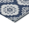 thumbnail image 4 of Addison Rugs Chantille Indoor/Outdoor Transitional Medallions Navy Washable Rectangle Rug, 3' x 5', 4 of 6