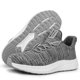 thumbnail image 5 of Zapatillas Feethit para correr para mujer, tenis, transpirables y ligeras, para viajes, gimnasio, trabajo, camarera, enfermera, gris claro, 8, 5 of 6