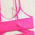 thumbnail image 6 of Girls Swimsuit Ruffle Bikini Bottoms Tie-Straps Tankini Set 3 Piece Ruched Color Block Girls Bathing Suit&nbsp;size 8, 6 of 7