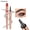 Black Color, variant on Micro Fork Tip Liquid Eyebrow Pen, Grey Color, Waterproof Smudge Proof Brow Pen, Cool Tone Natural Brows for Gray & Bleached Hair