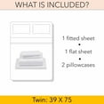 thumbnail image 6 of PRATYUX Twin 4-PC Organic Cotton Bed Sheet Set 700-Thread Count 100% Long Staple Cotton, 21 inch Deep Pockets [1 Flat, 1 Fitted Sheet, 2 Pillowcases] - Navy Blue, 6 of 7