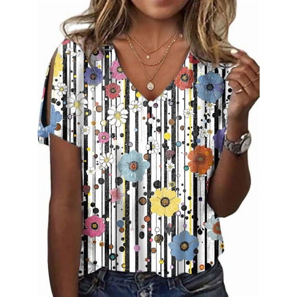 Blusa HOTYD de algodón bohemio de talla grande para mujer 2024, verano