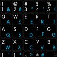 thumbnail image 2 of MAC French AZERTY Keyboard Stickers ON Black Background for Desktop, Laptop and Notebook, 2 of 4