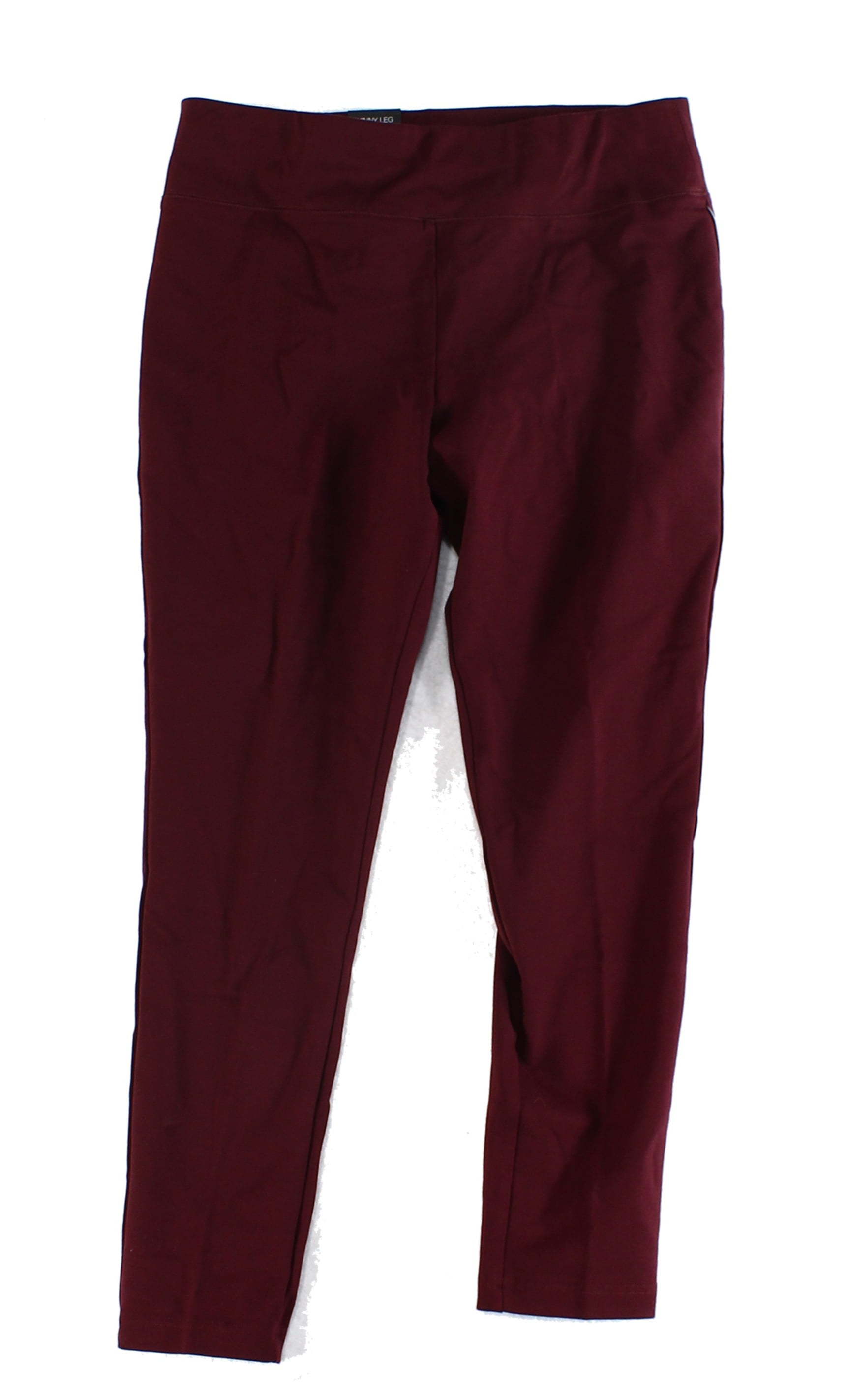 INC - INC NEW Burgundy Red Womens Size 16 Pull-On Stretch Skinny Casual ...