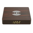 thumbnail image 3 of sweethay Reloj despertador digital de teléfono inalámbrico para Smartphone para Reloj de con pantalla digital Teléfono y Comunicación  Nussbaumfarbe(DE), 3 of 8