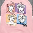 thumbnail image 3 of Golden Girls - Golden Girls Character Grid - Toddler And Youth Girls Raglan Graphic T-Shirt, 3 of 4