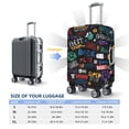 thumbnail image 6 of Lsque Basketball Printed Luggage Cover, Travel Luggage Protector,Scratch and Dirt Resistant, Fits 18-32 Inch Luggage - Medium, 6 of 9
