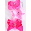 Hair Bow Jumbo Center Ballerina Charm Grosgrain Bow-tie Pink Mix/DZ-Assorted