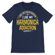 Funny Harmonica T-Shirt - I Like My Addiction