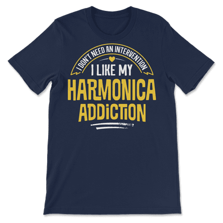 Funny Harmonica T-Shirt - I Like My Addiction