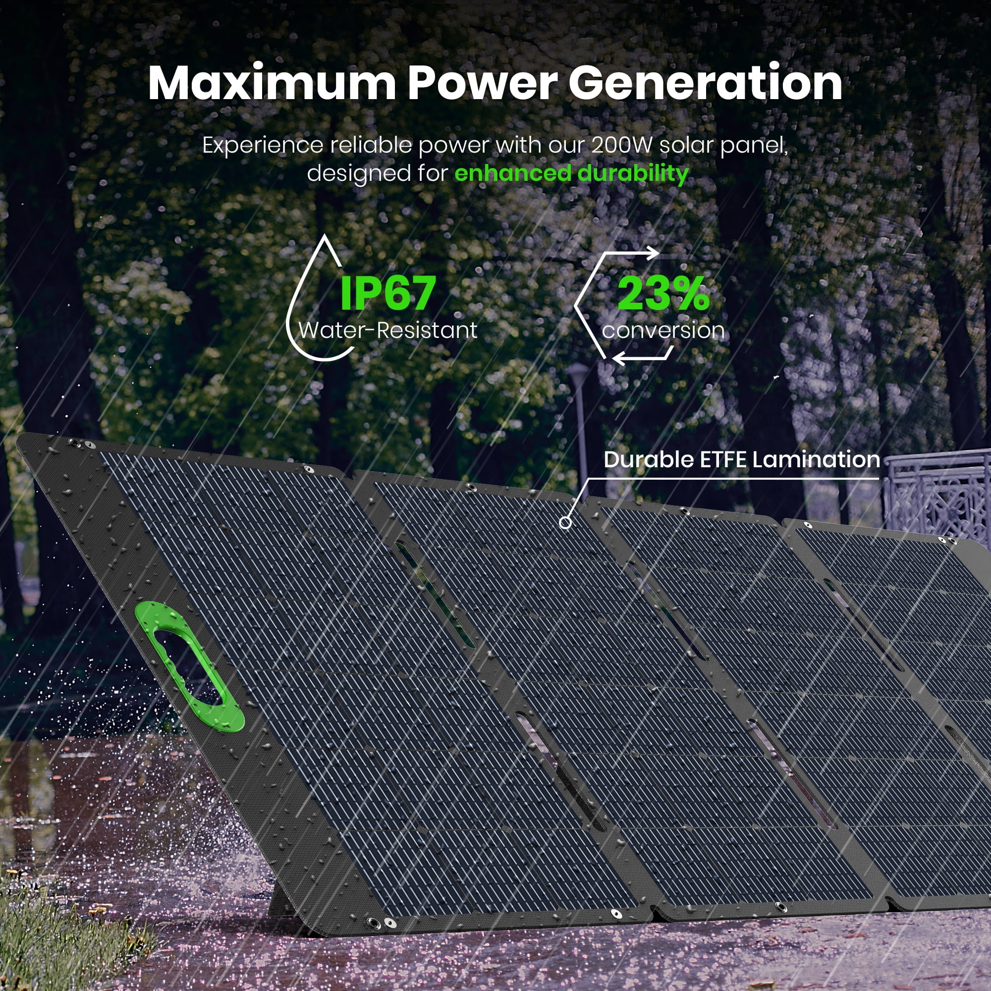 Yoshino B4000 SST 11-Port Solid-State Solar Generator 2611Wh, 4000W with 3-Piece Solar Panels (600W) Emergency UPS Backup Battery, Pure Sine Wave, Smart App Connect