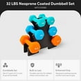 thumbnail image 3 of BalanceFrom Fitness Neoprene Coated Dumbbell Set w/ Stand, 3, 5, and 8Lbs, 3 of 10