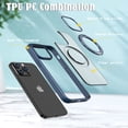 thumbnail image 5 of ELEHOLD for iPhone 15 Plus Case, Compatible with Mag Safe Accessory 360° Ring Stand Thin Fit Shockproof Protection Rugged Case for iPhone 15 Plus,Blue, 5 of 6
