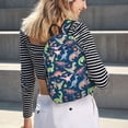 thumbnail image 5 of Disketp Dinosaur Mochila de Lona Estampada, Mochila Escolar de Viaje Ligera para Estudiantes y Portátil-Medium, 5 of 5