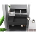 thumbnail image 4 of Castello USA Juniper Stone Solid Surface Wall-mounted Vessel Sink Black 30" Right Basin, 4 of 7