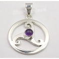 thumbnail image 2 of SilverStarJewel 925 Silver Amethyst Pendant 1.4" Gemstone Handmade Jewelry, 2 of 3