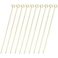 thumbnail image 3 of FELTECHELECTR 10Pcs Metal Floral Card Holders for Bouquet Packaging Accessories Golden 14.2In, 3 of 8