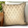 thumbnail image 2 of Plutus 16" x 16" Diamond Cascade Geometric Luxury Outdoor Throw Pillow in Brown, 2 of 3