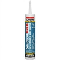 Soudal USA 109576 10.1 oz Kitchen & Bath Silicone, Clear