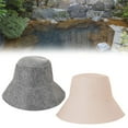 thumbnail image 4 of Simple Felt Sauna Hat: Sauna/Steam Room/Bathroom Cap (Gray/White), 4 of 8