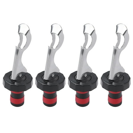 

4pcs Soft Silicone Birthday Party With Lever Restaurant Bottle Stopper Easy Use