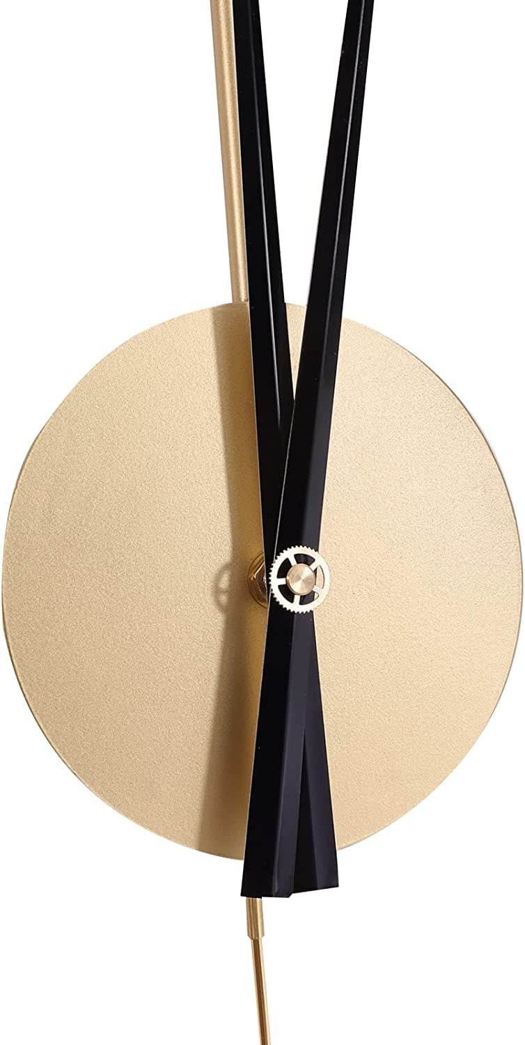 Miumaeov 20" Modern Silent Wall Clock Accurate Timekeeping Hollow Design Art Decor Office