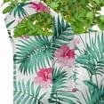 thumbnail image 2 of Watercolor Grow Bags 5-Pack, Tropic Ferns Flowers, Heavyduty Fabric Pots with Handles for Plants, 2 Sizes, Seafoam Pink, by Ambesonne, 2 of 3
