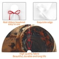 thumbnail image 4 of Sikiie Astronaut Exploring Mars 30-48 inches {designName} Print Christmas Tree Skirt Snowman Xmas Tree Skirt with Edge Christmas Decorations for Holiday Party-48", 4 of 7