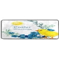 thumbnail image 5 of SKYSONIC 2'X6' Easter Egg Chicken Runner Rug with Rubber Backing, Forget Me Not Non Slip Entryway Rug Runner Washable Soft Area Rug Carpet for Hallway Bedroom Kitchen Decor, 5 of 6