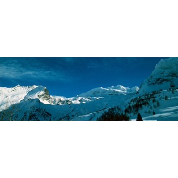 Snowcapped mountain range Simplon Pass Valais Canton Switzerland Canvas Art - Panoramic Images (18 x 7)