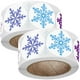 thumbnail image 2 of Stickers Invierno FrostFlakes 2Pzas 2x50 Etiquetas Copos de Nieve Ø2.5cm 8 Diseños Papel Adhesivo Mate Multicolor., 2 of 4