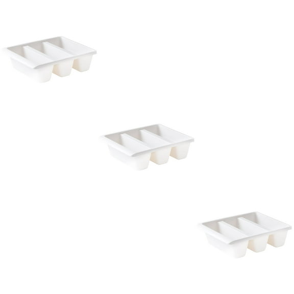 3 PCS Shoes Tray for Entrance Dustproof Shoe Holder 31.5x24cm White