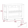 thumbnail image 5 of Home Square 2-Piece Set with Wood Kitchen Island & Storage Pantry Cabinet, 5 of 17