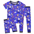 thumbnail image 1 of Utlike Ensemble de Pyjama pour Garçons 3 Pcs Vêtements de Nuit Doux Col Rond T-Shirt à Manches Courtes Shorts Pantalons Ensemble de Pyjamas 3 Pcs Vêtements de Maison Doux Coupe Décontractée pour Garçons Taille 13-14 Ans, 1 of 5