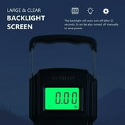 NUTRI FIT Digital Luggage Scale Portable Hanging Scale 165lb/75kg with Backlit LCD