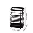 thumbnail image 3 of Fiudx Stainless Steel Toothbrush Holder Wall Mount | Rustproof Bathroom Organizer with Drainage | Countertop or Shower Mount for Toothpaste & Razors | 1-Piece, 3 of 6