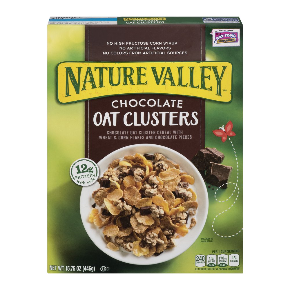 Nature Valley Cereal, Chocolate Oat Clusters, 15.75 Ounce