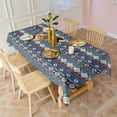 thumbnail image 2 of Multicolor Geometric Boho Pattern Rectangle Tablecloth 60"x120",Waterproof Polyester Rectangle Table Cloth, Wipeable Spillproof Polyester Tablecloth for Dining, Camping, Indoor and Outdoor, 2 of 6
