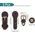 thumbnail image 3 of 2pcs PU Leather Sew on Toggle Closure Buckles Purse Tab Closure PU Leather Snap Toggle Sew on Bag Roller Buckles, 3 of 9