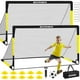 thumbnail image 1 of Juego de porterías de fútbol BORNEW Kids de 6 x 4 pies con balón de fútbol y accesorios, 1 of 7