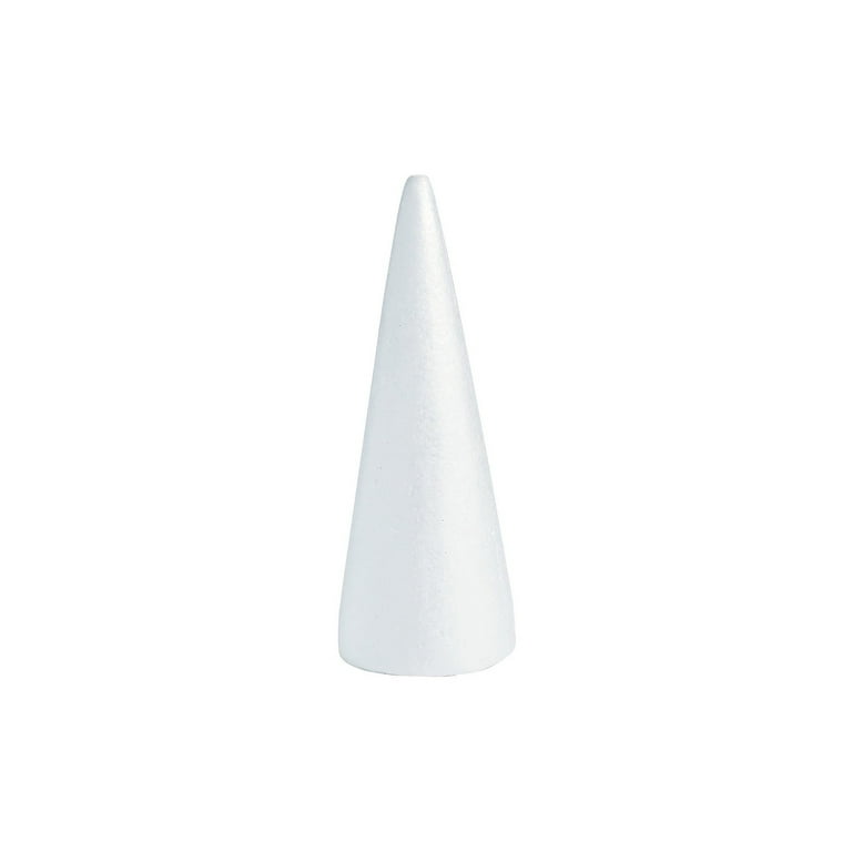 30PCS Blank Cone Shaped Styrofoam Polystyrene Foam For Arts Crafts Modelling