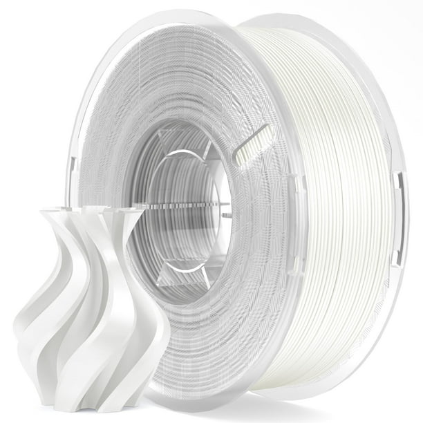 Filamento para impresora 3D ELEGOO Silk PLA, 1,75 mm, blanco, 1 kg
