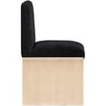 thumbnail image 2 of Pemberly Row Contemporary Black Chenille Fabric Upholstered Dining Chair, 2 of 9