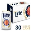 Miller Lite Beer, 30 Pack, 12 fl oz Aluminum Cans, 4.2% ABV, Domestic Light Lager