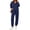 E-Navy Blue, variant on UVN 2 Piece Outfits Sets for Women Winter Half Zip Sweatsuits Long Sleeve Jogger Suit Ladies Casual Tracksuit