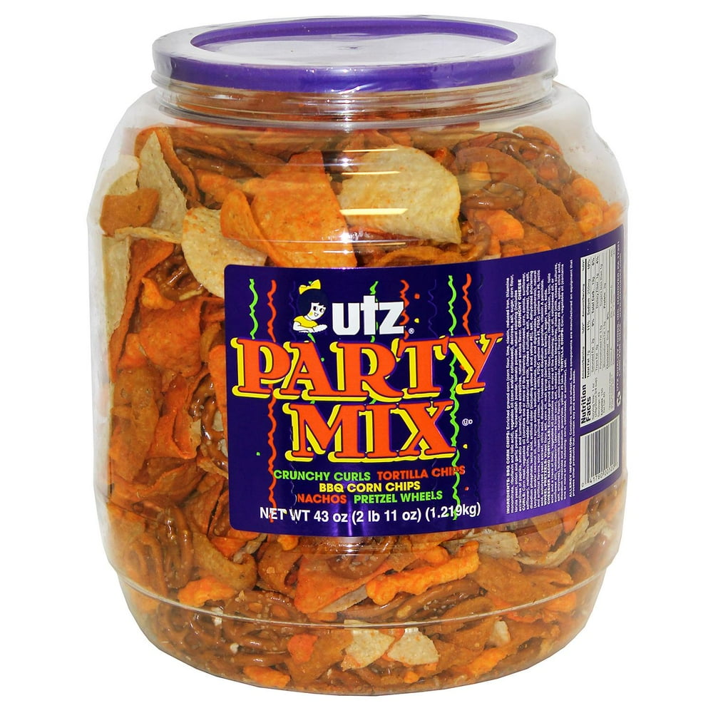 Product of Utz Party Mix Barrels 43 oz. (2 ct.) [Bulk Savings