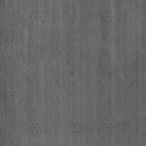 Ahgly Company Indoor Square Abstract Gray Contemporary Area Rugs, 3' Square