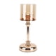 thumbnail image 5 of Soporte De Velas, candelabro ligero De lujo, ambiente romántico, lámparas transparentes doradas champán, Símica Decorativa Para Restaurante, 5 of 7