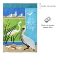 thumbnail image 2 of It's A Shore Thing Sea Blue 19 x 7 Large Polyester Outdoor Hanging Garden Flag, 2 of 6